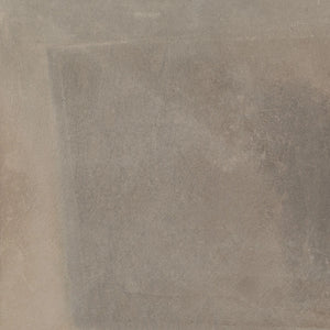 Textura Brown 24×24 matte porcelain tile with a stamped-concrete look.