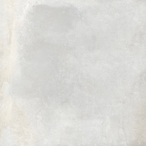 Textura Gray 36×36 large-format matte porcelain tile with a stamped-concrete look.