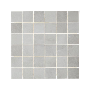 Textura Porcelain Tile – Stamped Concrete Look - 2x2 Gray - Glazed-Porcelain Tile  