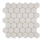 White Thassos Marble 2 In. Hexagon Mosaic