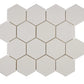 White Thassos Marble 3 In. Hexagon Mosaic