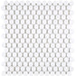 White Thassos Marble Penny Round mosaic with polished finish for timeless elegance.