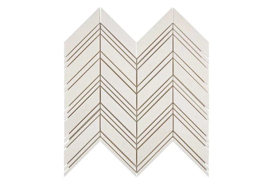 white thassos greek marble chevron mosaic tile commercial and residential interior and exterior shower backsplash countertop deck patio wall floor decorative