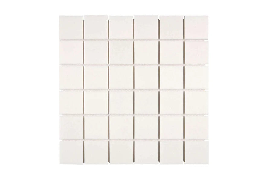 white thassos greek marble mosaic 2 x 2 mosaic tile commercial and residential interior and exterior shower backsplash countertop deck patio wall floor decorative