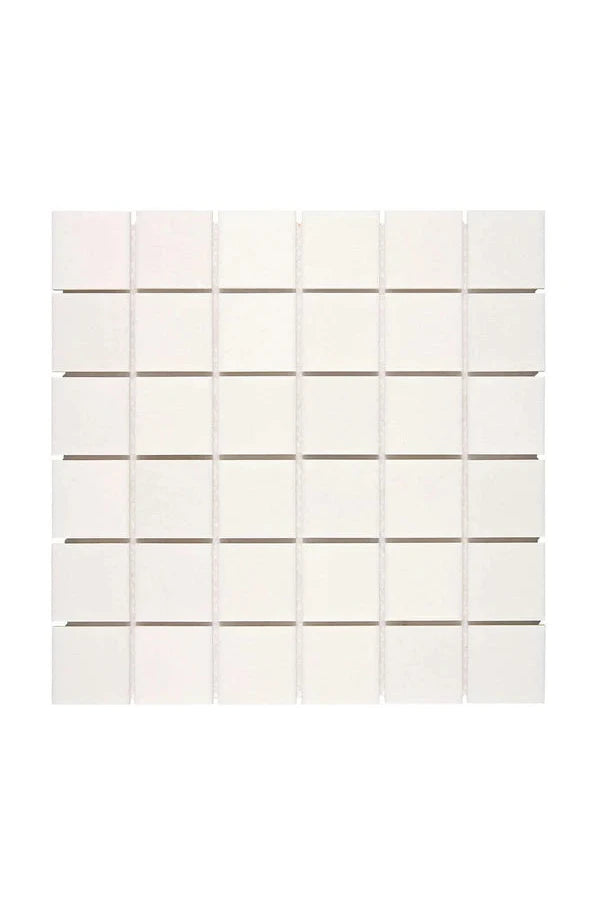 White Thassos Marble 2 x 2 Mosaic - mosaic  