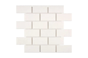 white thassos greek marble mosaic 2 x 4 mosaic tile commercial and residential interior and exterior shower backsplash countertop deck patio wall floor decorative