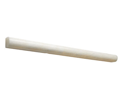 Vanilla Onyx 3/4 x 12 Bullnose Liner with polished finish for elegant transitions.
