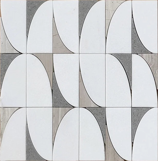 Whimsical Blooms Mosaic – Mystical Teal - mosaic  