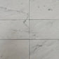 3x6 White Carrara marble tiles showcasing natural veining, perfect for backsplashes, bathroom walls, and other elegant spaces.