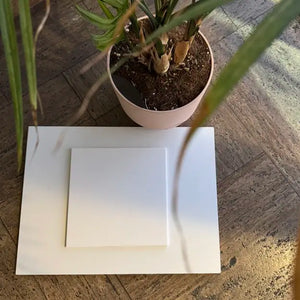White Thassos 12×12 Tile in brilliant white natural marble.