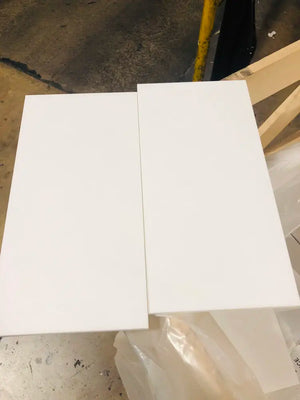 Thassos White or White Thassos A1 Grade 12x24 Marble Tiles Warehouse inspection picture showing the purest white marble in the stone market