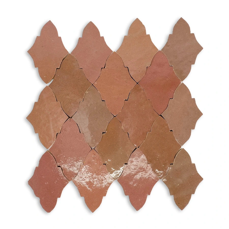 Moroccan Papillon pattern wall tile in glossy finish