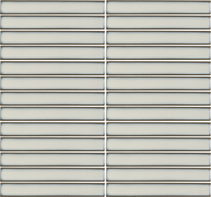 Arcelle Pearl Mist 1×6 Concave Porcelain Mosaic