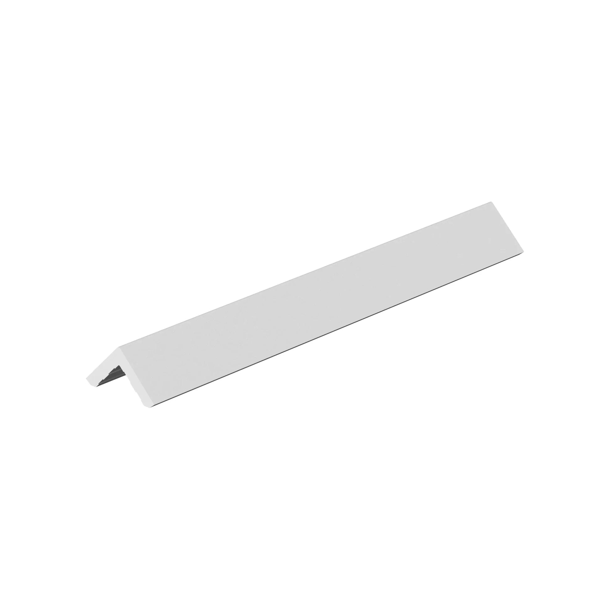 SeraPool Relax White & White full-body porcelain pool tile angle trim (L-trim) for 90° edge transitions