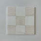 White Onyx Bianco Dolomite Checkerboard Tile Polished