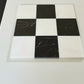 Bianco Dolomite Nero Marquina Checkerboard Tiles Polished or Honed