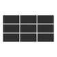 SeraPool Relax black porcelain pool tile color sample with 9 face variations