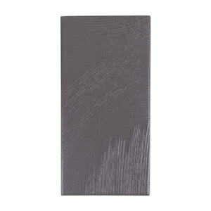 Stria Carbon Slate 3.5×7 matte textured porcelain tile.