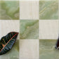 Vanilla Onyx Green Onyx Checkerboard Tiles Polished