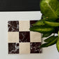 Rojo Alicante White Pearl Checkerboard Tiles Polished or Honed