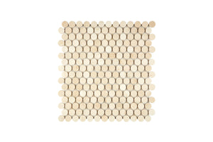 Crema Marfil Marble Mosaic Penny Round