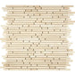Crema Marfil Marble Bamboo Sticks Mosaic - mosaic  