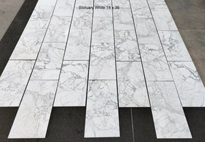 italian statuary white marble tile