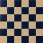 Pattern repeat of Genevieve Checkerboard Zellige Tile showing Indigo and Warm Sand handcrafted Moroccan Zellige.