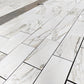 calacatta large format marble tiles