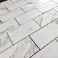 white italian marble floor tile