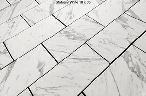 Statuary White Marble, Commercial and Residential Interior, Indoor, Shower, Countertop, Backsplash, Bathroom, Kitchen Tile