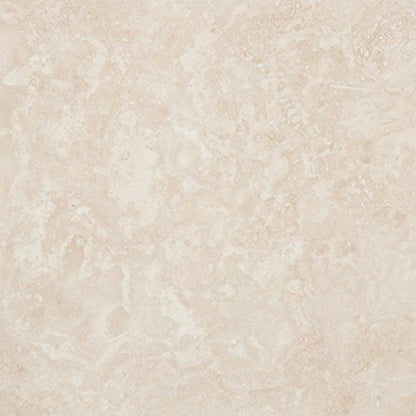 Ivory Travertine 12x12 tile in polished or honed finish offering creamy beige tones with subtle veining. Ideal for flooring, wall tiles, and vanities.