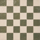 Pattern repeat of Noemie Checkerboard Zellige Tile showing Soft Sand and Ivory handcrafted Moroccan Zellige.