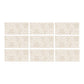 SeraPool Relax pebble sand beige porcelain pool tile, 9-face color blend sample with speckled stone-like texture
