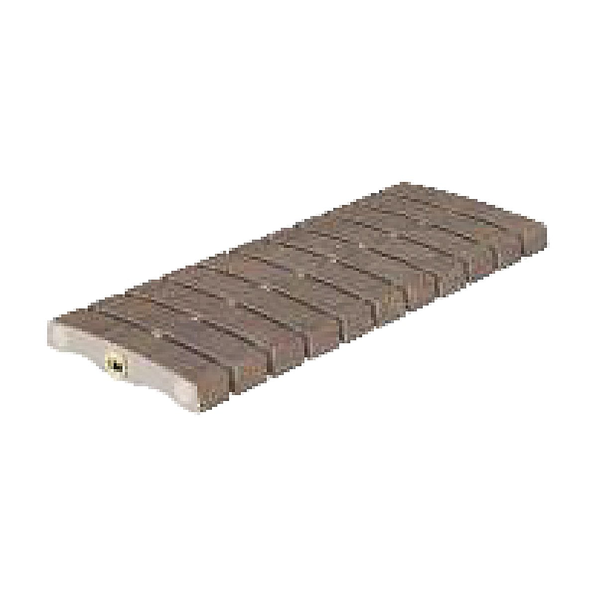 Natural Mocha porcelain flexible gutter grate for perimeter overflow pools