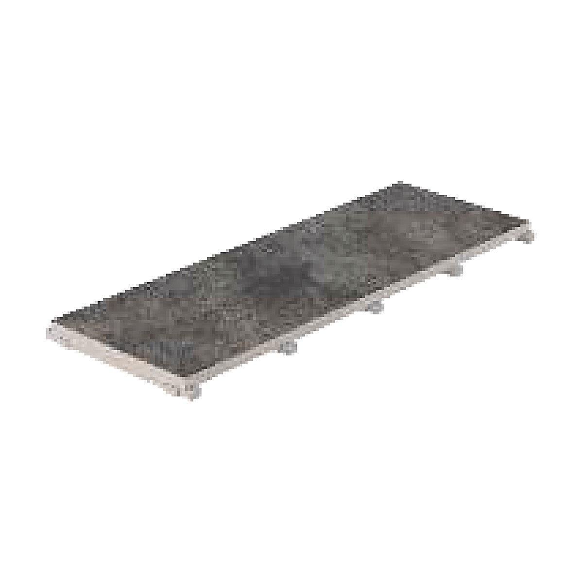 Pool Garden Anthracite porcelain concealed drain grate for perimeter overflow pools