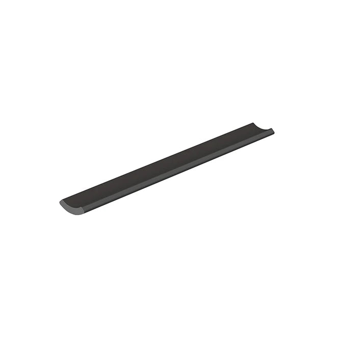 SeraPool Relax Black on Black concave porcelain trim for pool and spa transitions