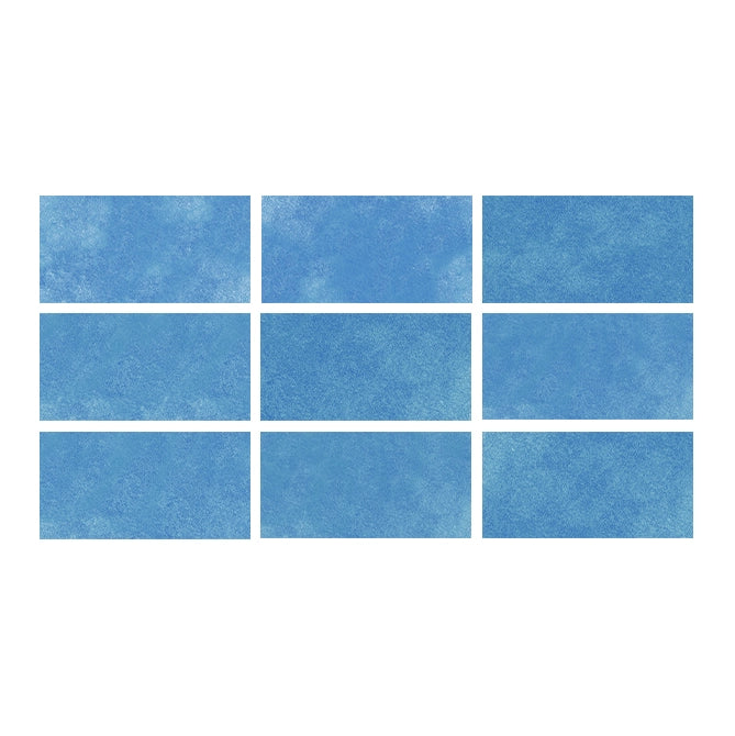 SeraPool Relax Blue porcelain pool tile showing nine surface variations