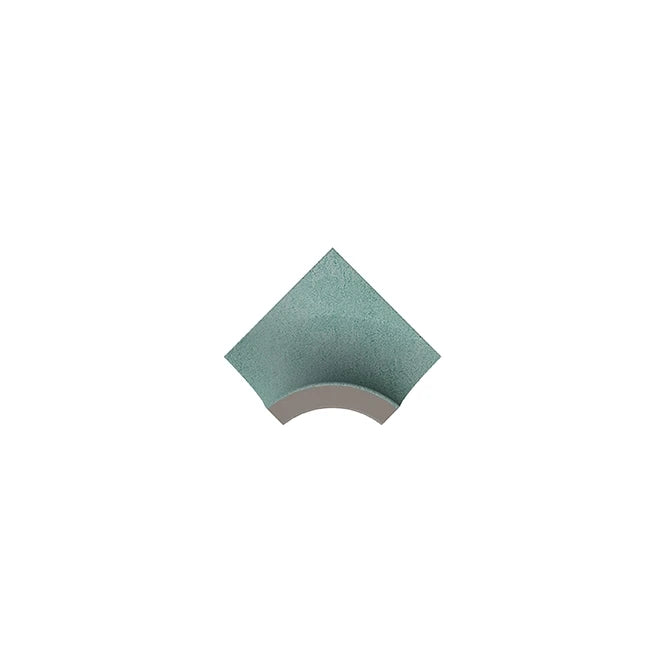 SeraPool Relax Green concave porcelain base corner trim for pools and spas