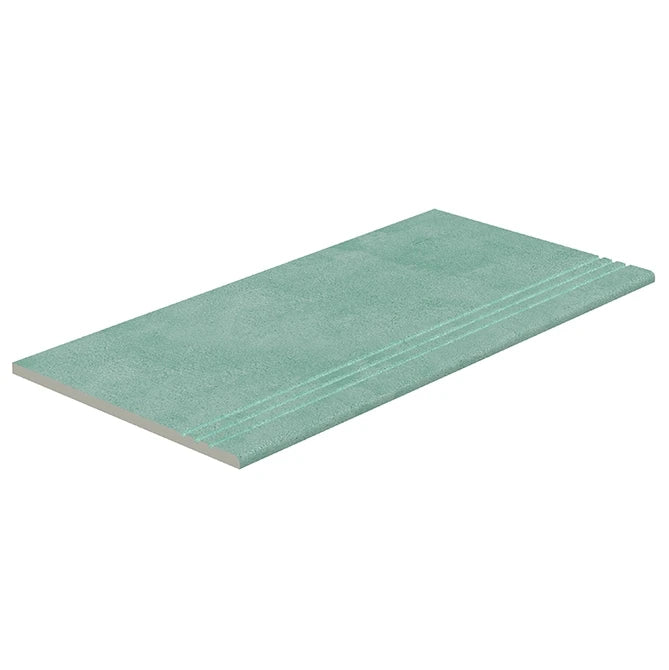 SeraPool Relax Green anti-slip porcelain stair tread for pool steps