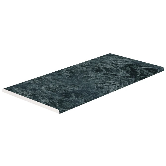SeraPool Relax Oasis Green double-beveled porcelain pool edge trim