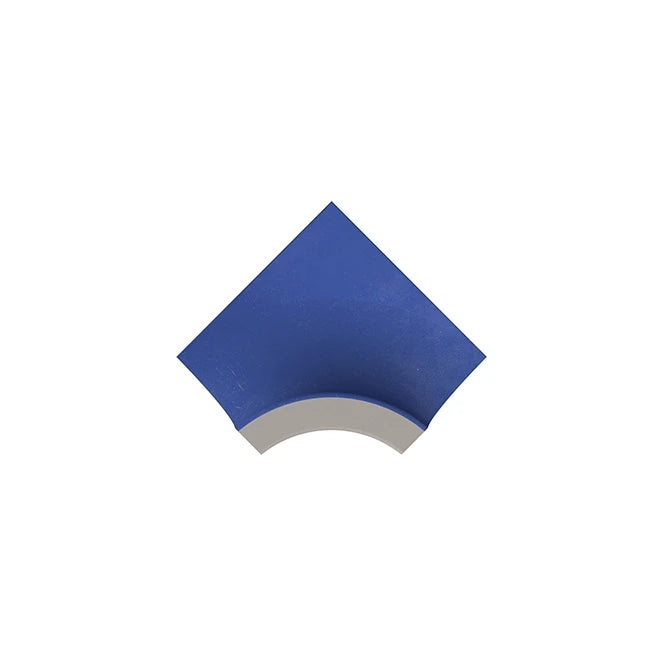 SeraPool Relax Pastel Cobalt concave porcelain base corner trim for pools and spas