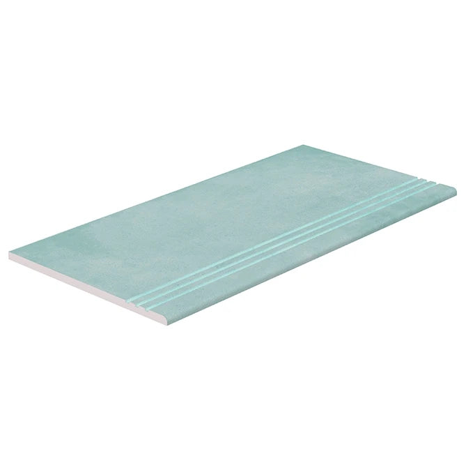 SeraPool Relax Pastel Turquoise anti-slip porcelain stair tread for pool steps
