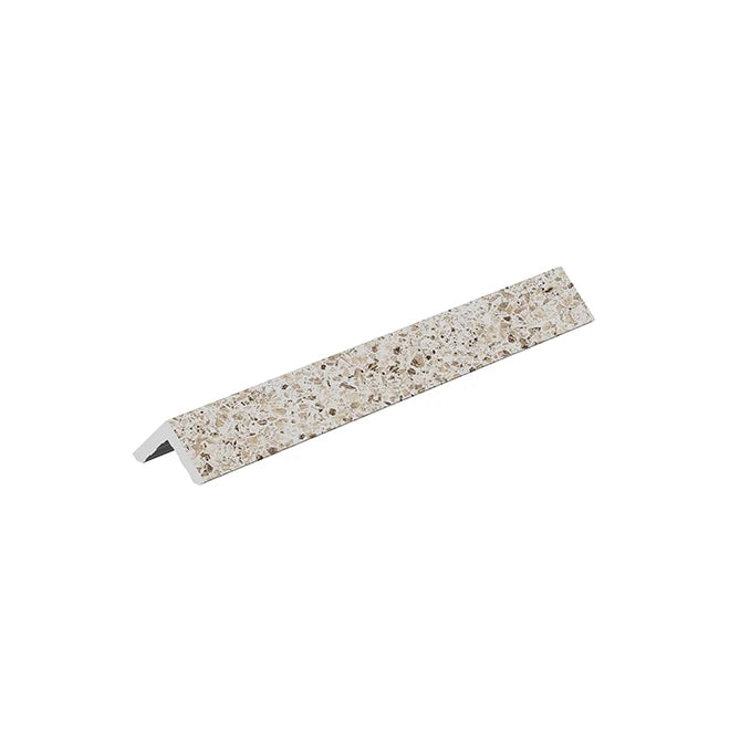 SeraPool Relax Pebble Sand Beige porcelain corner piece for clean 90-degree pool edge and trim transitions.