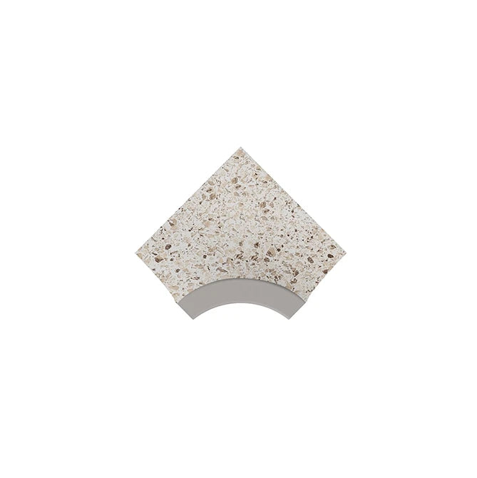SeraPool Relax Pebble Sand Beige porcelain inner angle corner for smooth pool floor and wall junctions.