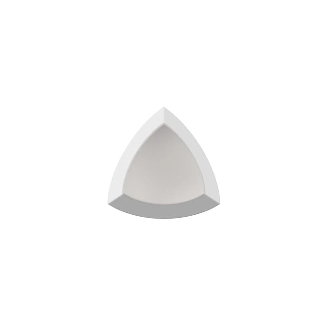 SeraPool Relax White porcelain concave corner piece for finished interior swimming pool transitions.
