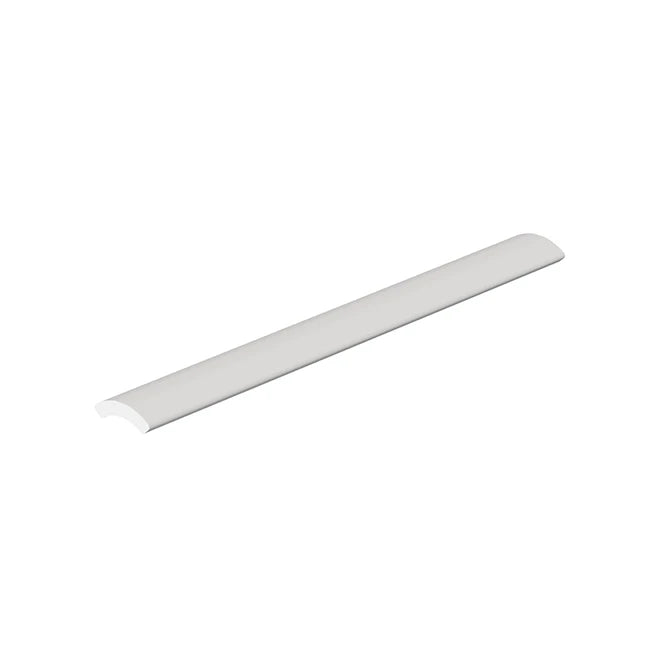 SeraPool Relax White porcelain convex trim with a rounded profile for swimming pool edges and transitions.