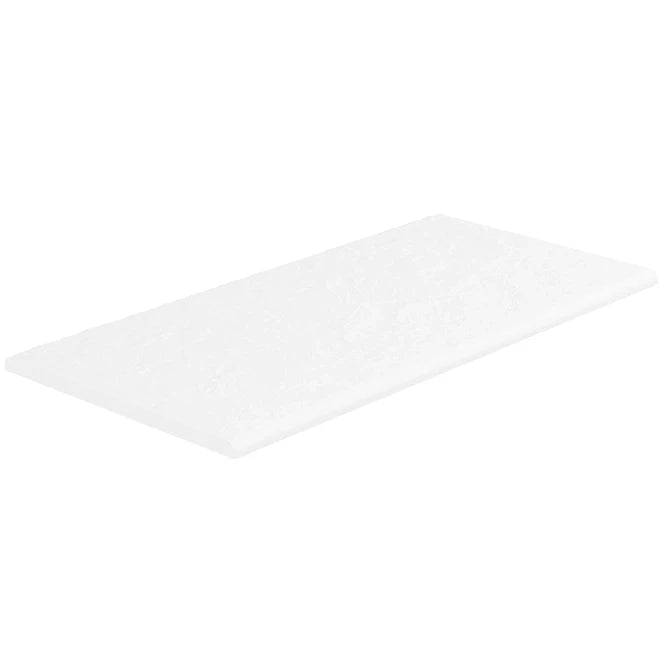 SeraPool Relax White porcelain double-beveled pool edge tile with a clean white surface.