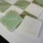 Vanilla Onyx Green Onyx Checkerboard Tiles Polished