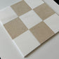 Crema Marfil Bianco Dolomite Checkerboard Tiles Polished or Honed